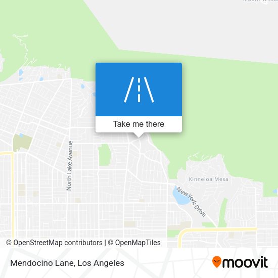 Mapa de Mendocino Lane