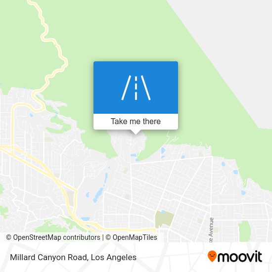 Mapa de Millard Canyon Road