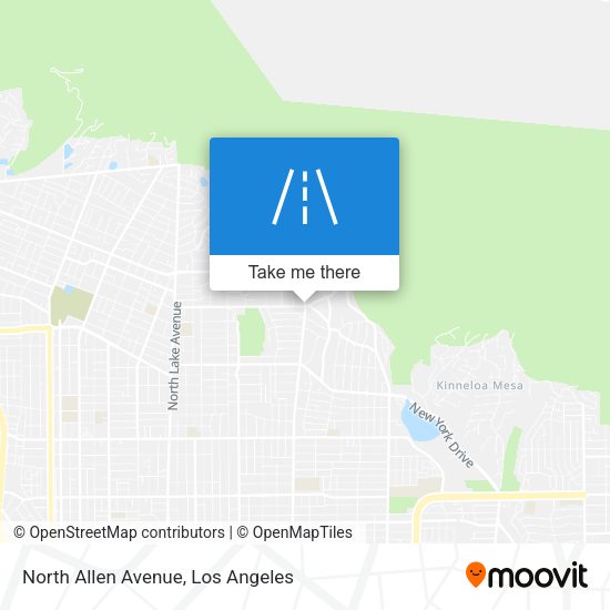 North Allen Avenue map