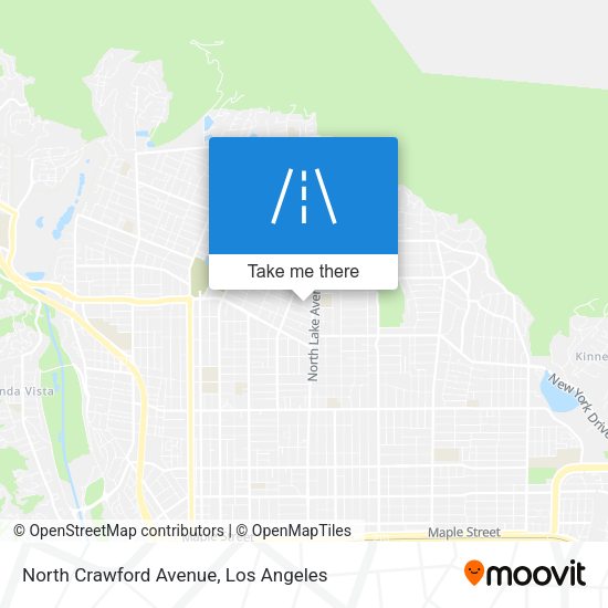 North Crawford Avenue map