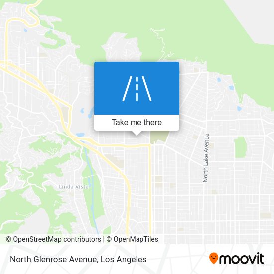 North Glenrose Avenue map