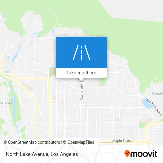Mapa de North Lake Avenue