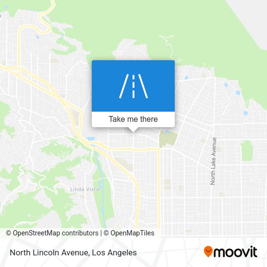 North Lincoln Avenue map