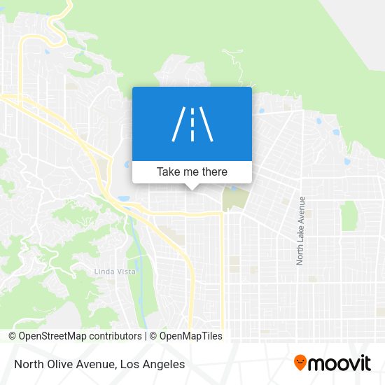 Mapa de North Olive Avenue