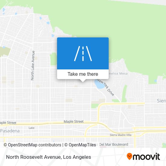 North Roosevelt Avenue map