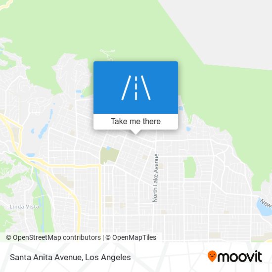 Santa Anita Avenue map