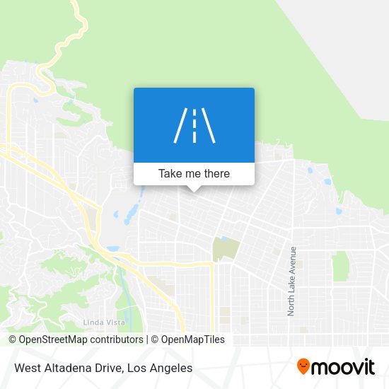 West Altadena Drive map