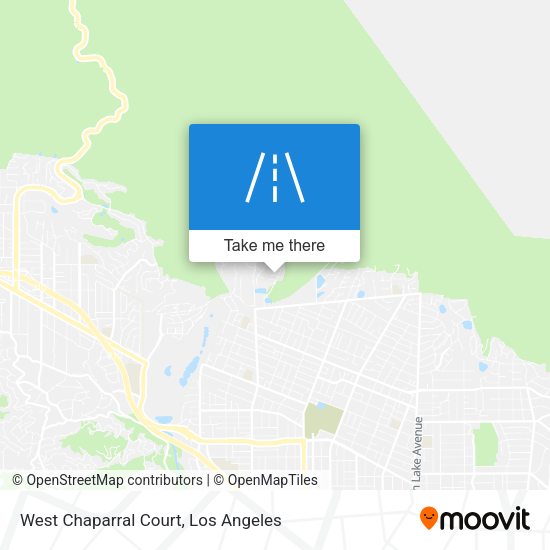 West Chaparral Court map