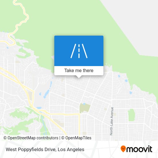 West Poppyfields Drive map