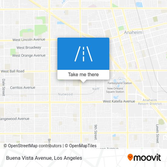 Buena Vista Avenue map