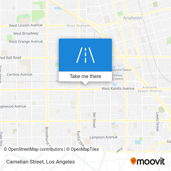 Mapa de Carnelian Street