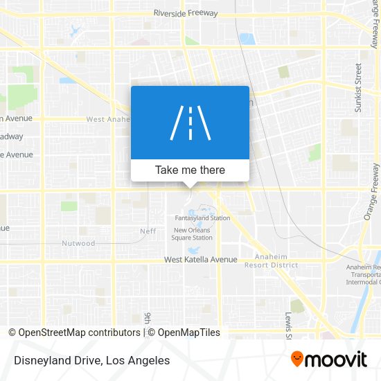 Mapa de Disneyland Drive