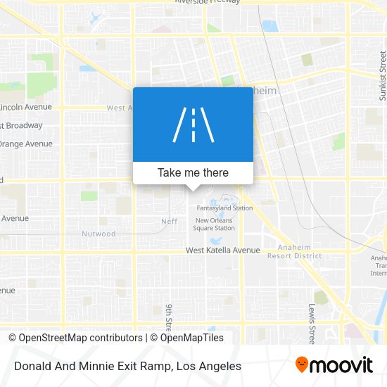 Donald And Minnie Exit Ramp map