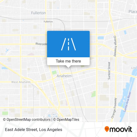 East Adele Street map