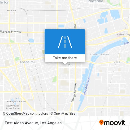 Mapa de East Alden Avenue