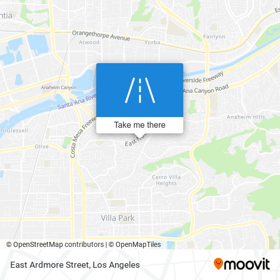 East Ardmore Street map