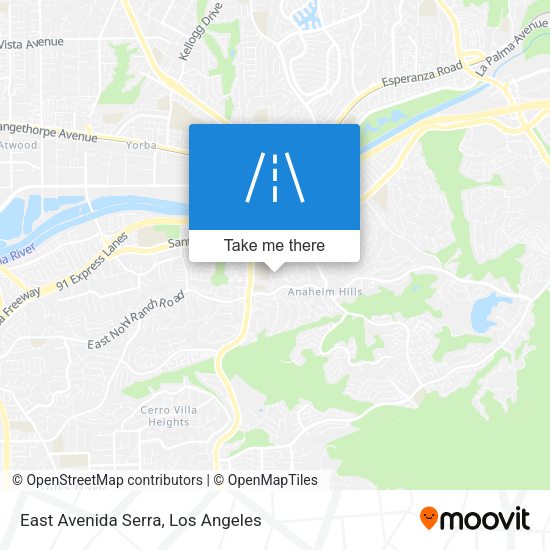 East Avenida Serra map