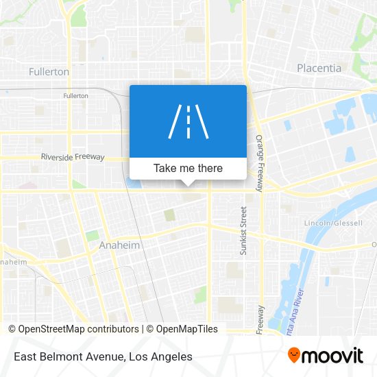 East Belmont Avenue map