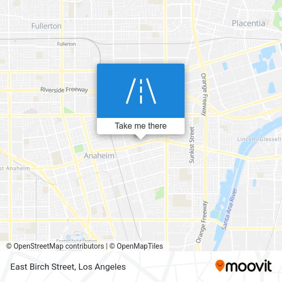 East Birch Street map