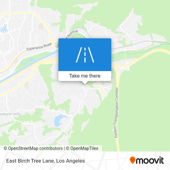 East Birch Tree Lane map