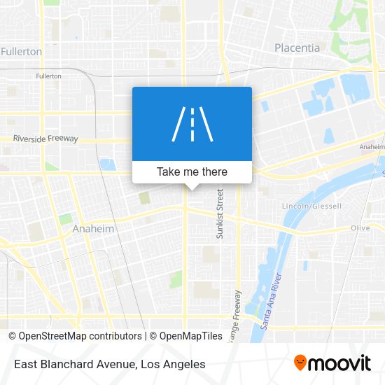 East Blanchard Avenue map