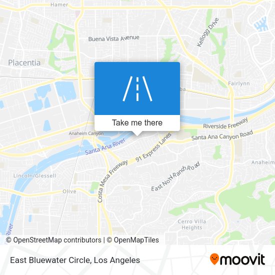 Mapa de East Bluewater Circle