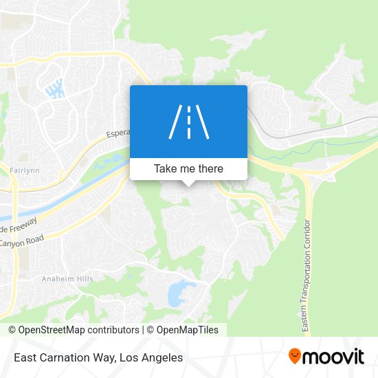 East Carnation Way map