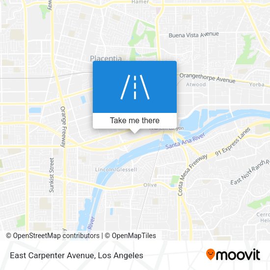 East Carpenter Avenue map
