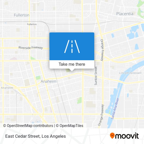 East Cedar Street map