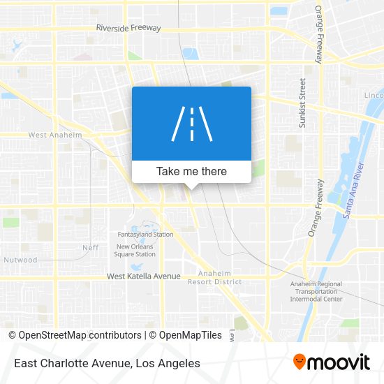 East Charlotte Avenue map
