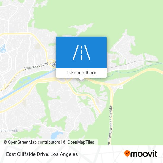 East Cliffside Drive map