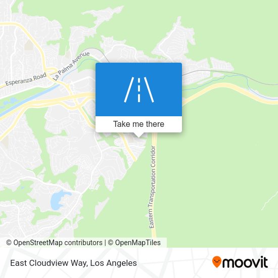 East Cloudview Way map