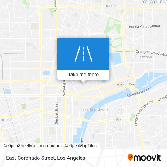 East Coronado Street map