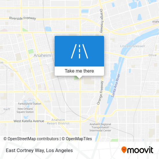 Mapa de East Cortney Way