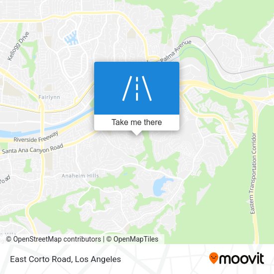 East Corto Road map