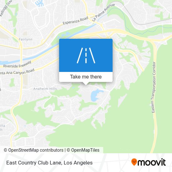 East Country Club Lane map
