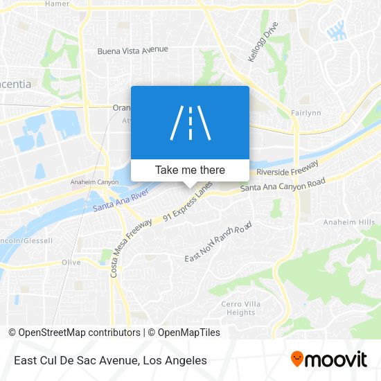 East Cul De Sac Avenue map