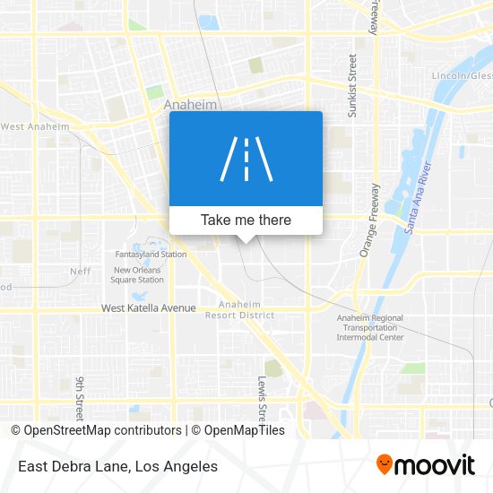 East Debra Lane map
