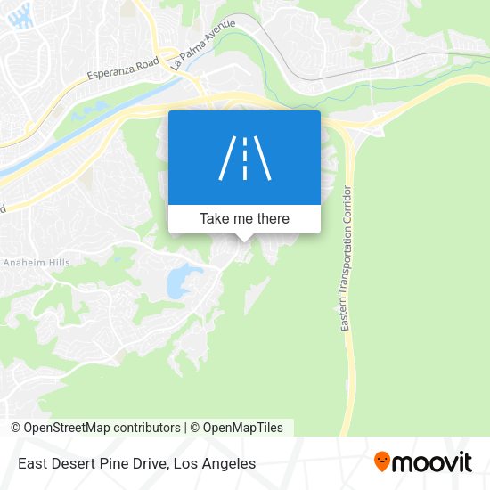 East Desert Pine Drive map