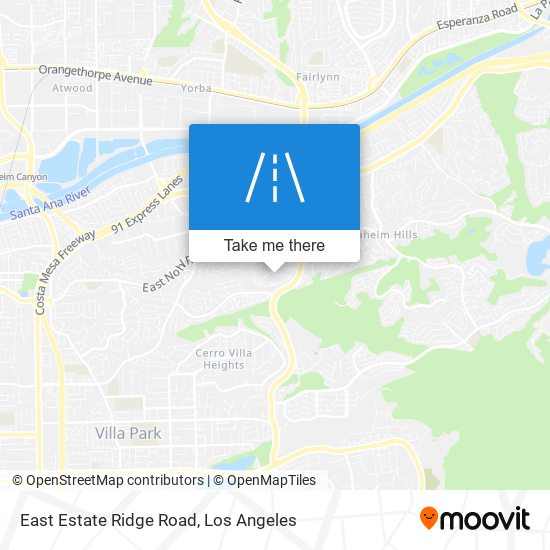 East Estate Ridge Road map