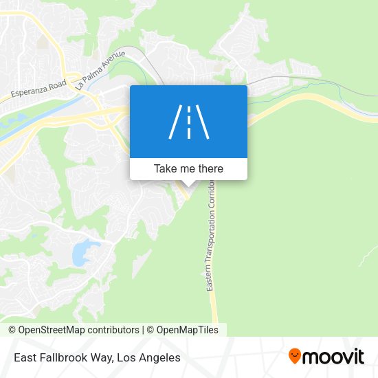 Mapa de East Fallbrook Way