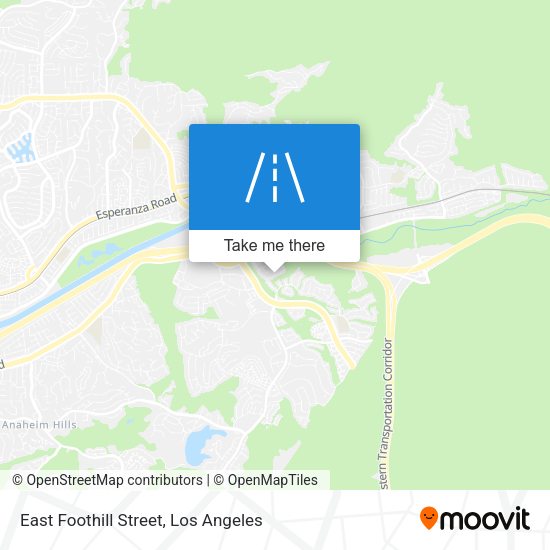 Mapa de East Foothill Street