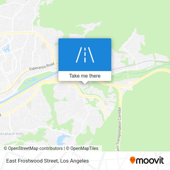 East Frostwood Street map