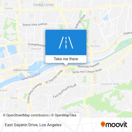 Mapa de East Gayann Drive