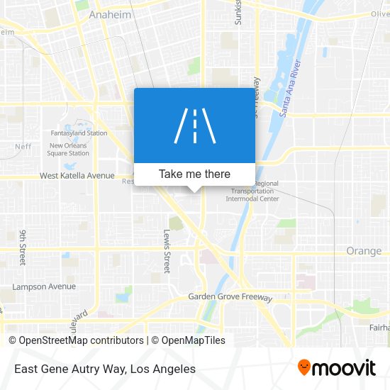 Mapa de East Gene Autry Way
