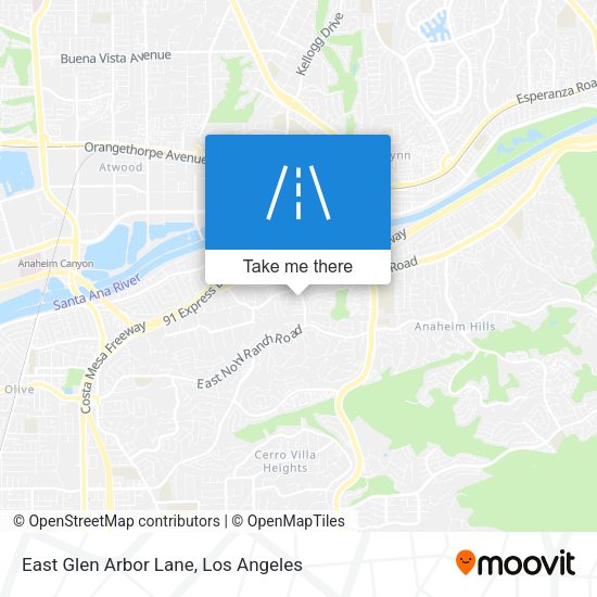 Mapa de East Glen Arbor Lane