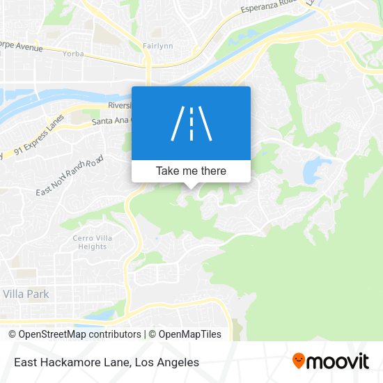Mapa de East Hackamore Lane