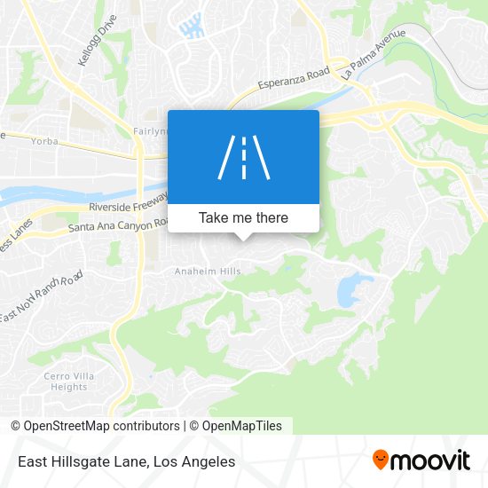 East Hillsgate Lane map