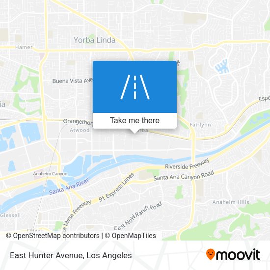 East Hunter Avenue map