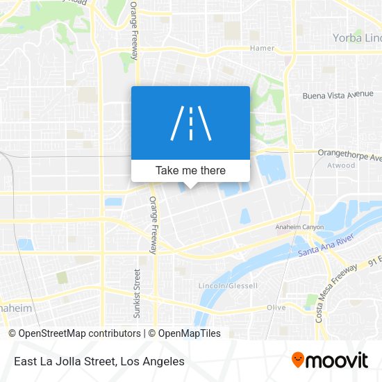 East La Jolla Street map
